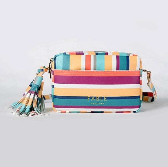 Fable Stripe Lundy- Island Camera Bag - Picture 1 of 5